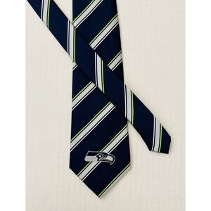 NEW NFL Seattle Seahawks Logo Striped Tie Necktie Officially Licensed